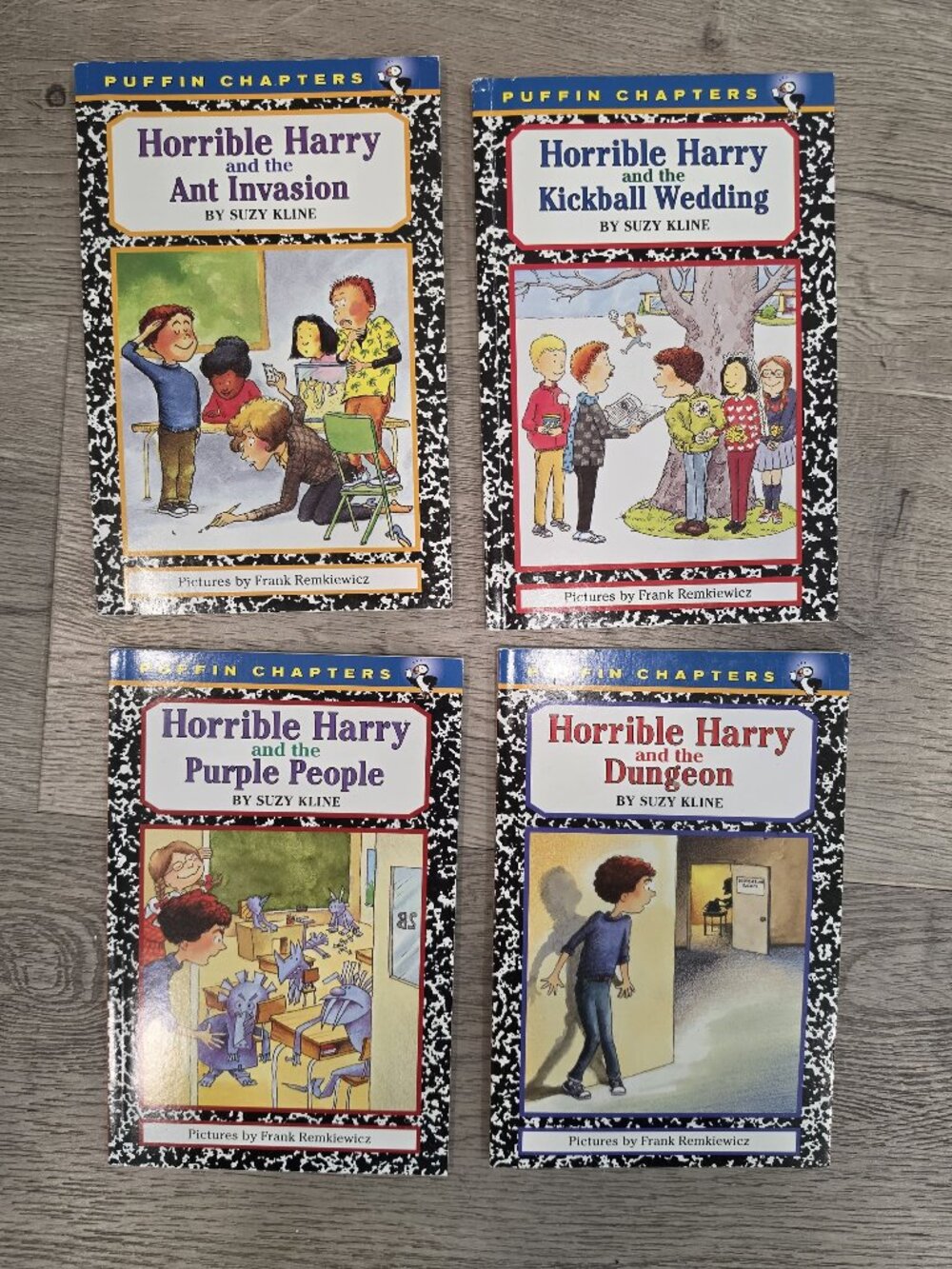 Horrible Harry Chapter Books Lot Of 4 By Suzy Kline Puffin Books Ages 7-10